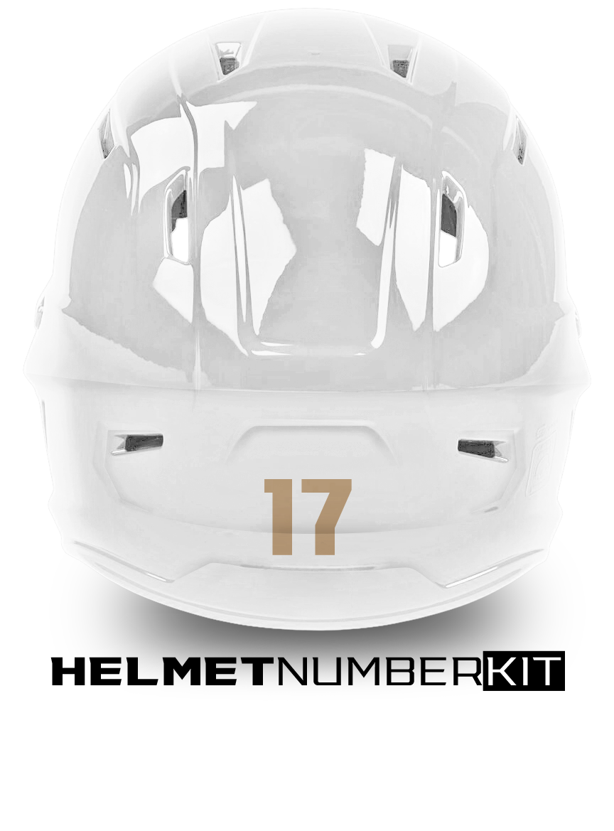 custom football helmet numbers Helmet Number Kit – Dugout Decals